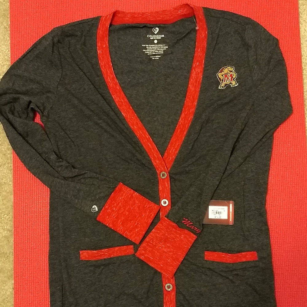 Ladies Maryland Terrapins Varsity Cardigan